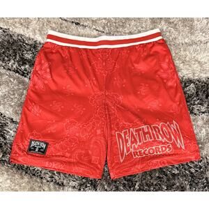 Death Row Records Red Bandana Basketball Shorts Mens Large